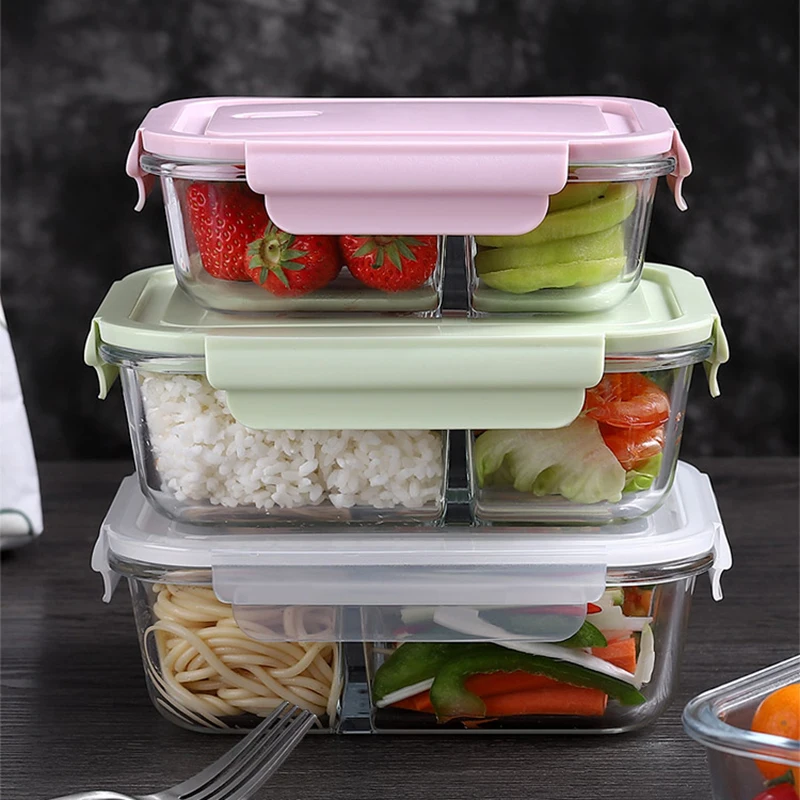 Meal Prep Kits - Glass Lunch Box Sealed Fresh-Keeping Box
