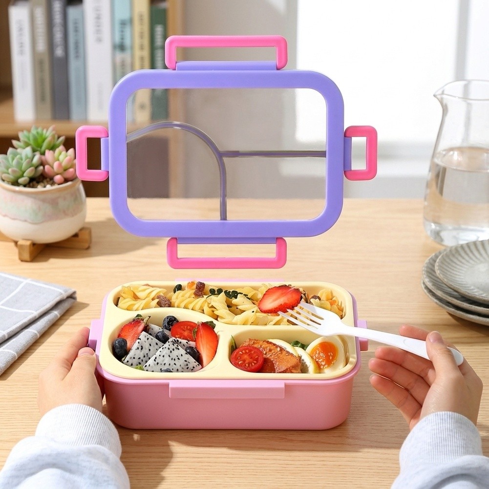 Meal Prep Kits - Stainless Steel Bento/Box 3 Compartment Leak-Proof