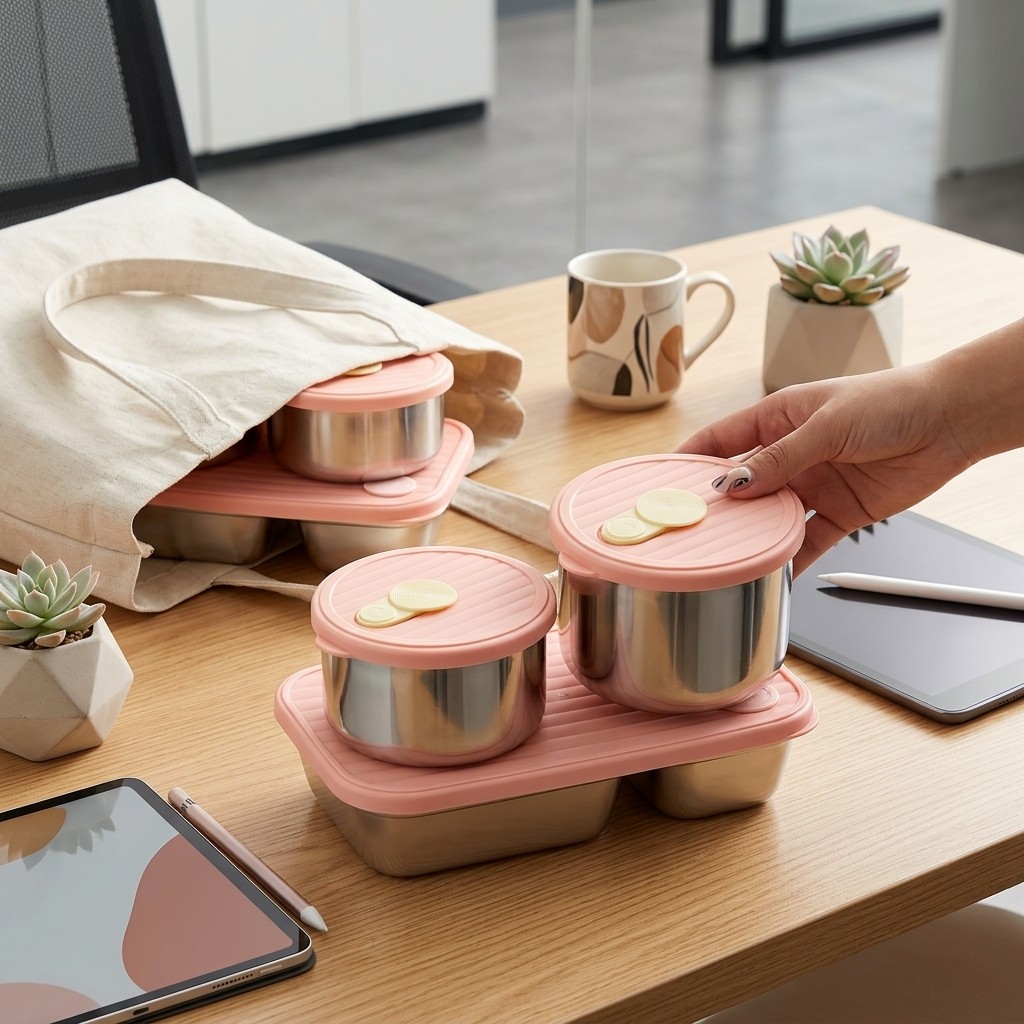 Meal Preparation - Microwave Safe 304 Stainless Steel Lunch
