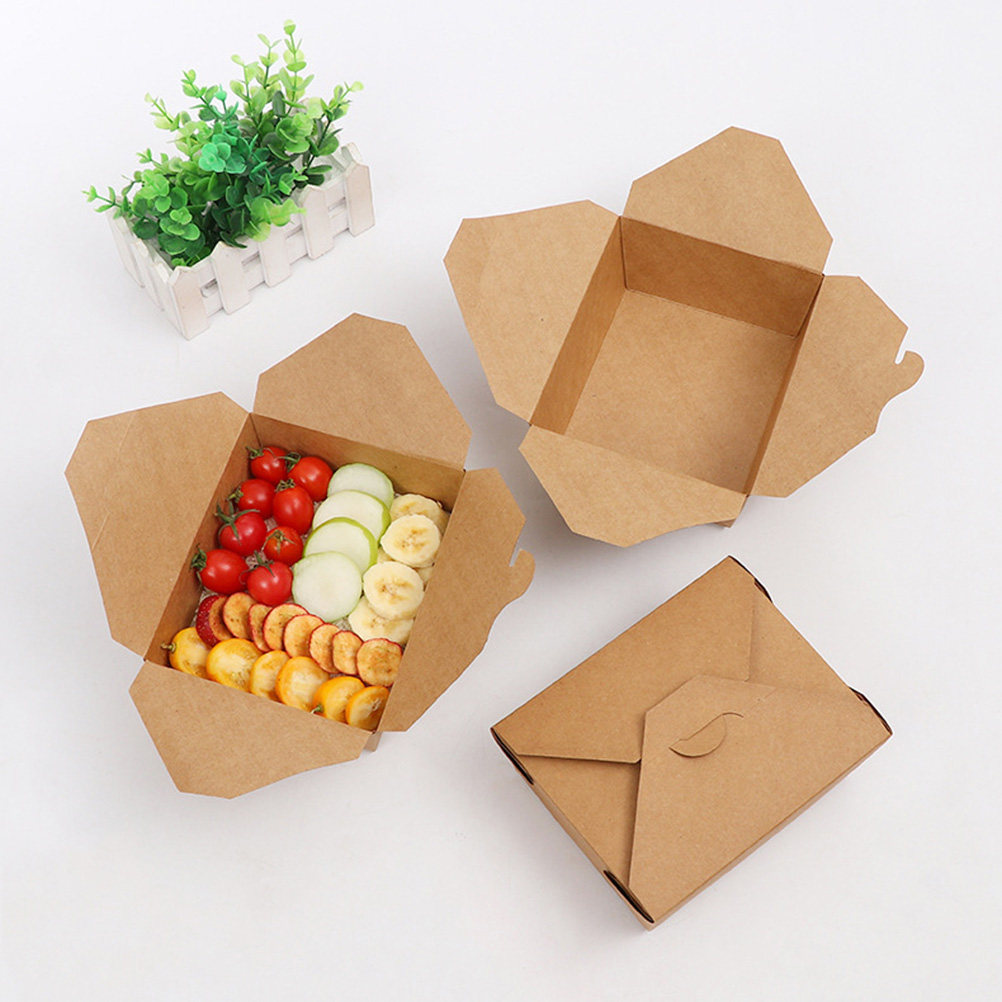 Meal Prep Delivery - 20Pcs Kraft Paper Disposable Meal Prep