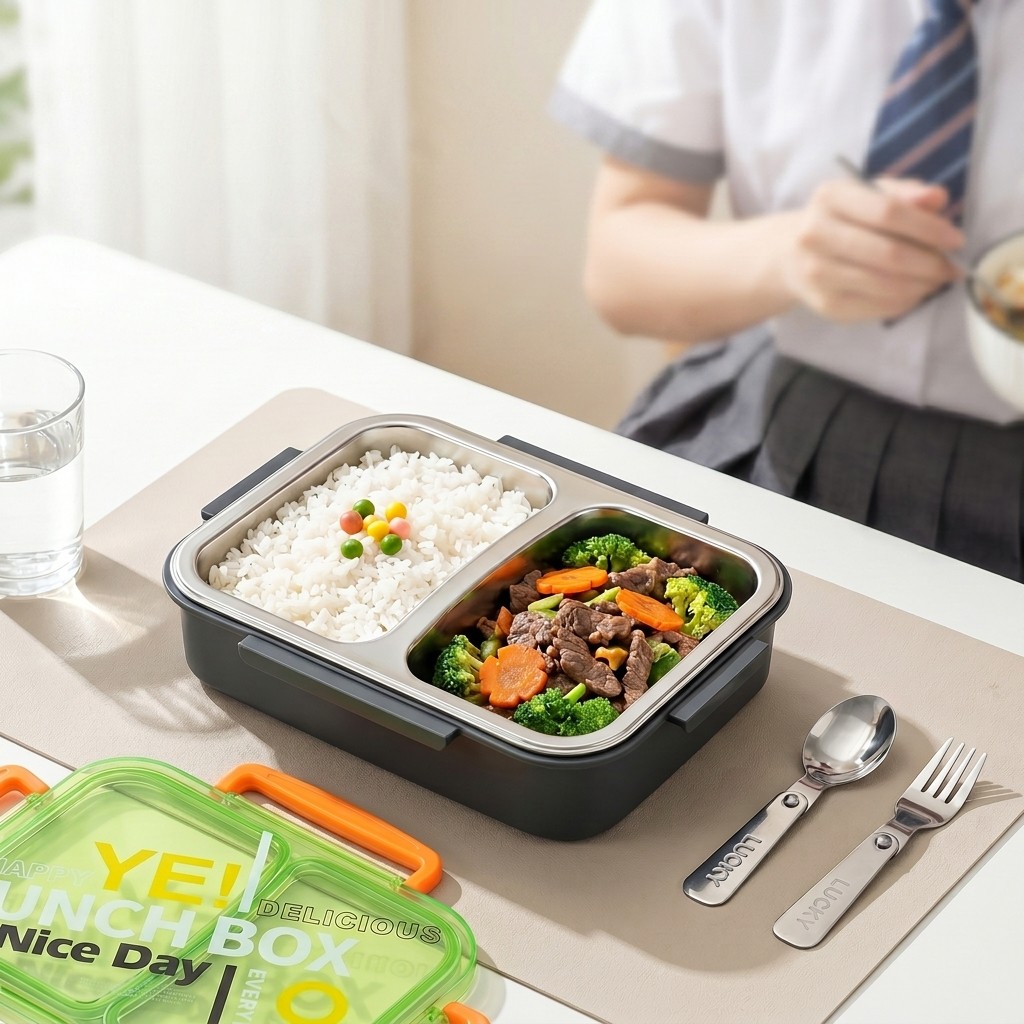 Meal Preparation - Microwavable 304 Stainless Steel Bento Lunch