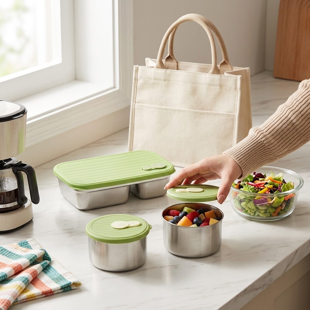 Microwave Safe 304 Stainless S - Meal Prep Kinder review and price