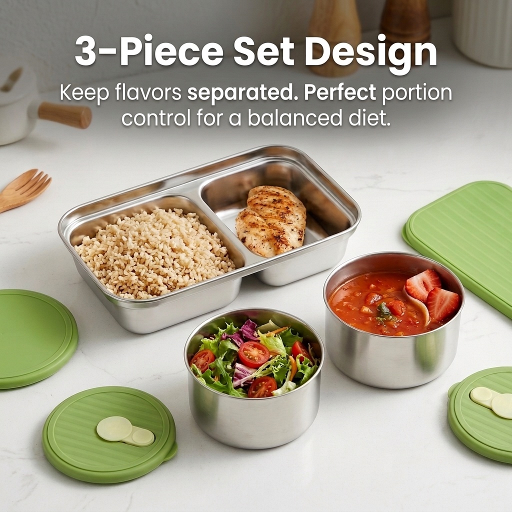 Microwave Safe 304 Stainless S - Meal Prep Kinder review and price