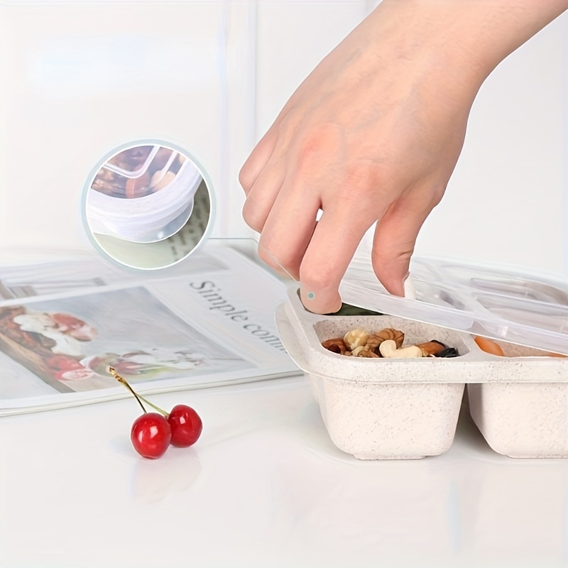3pcs Bento Snack Boxes with Li - Meal Prep No Microwave review and price