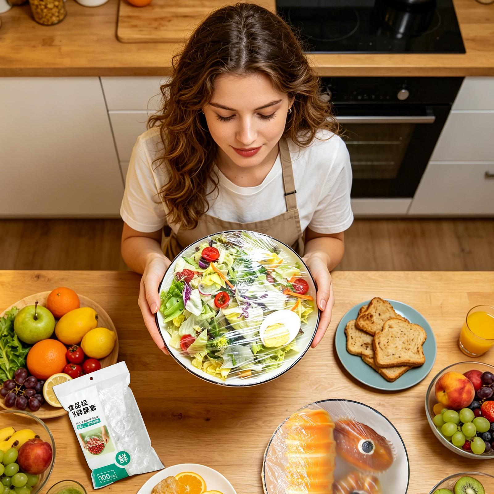 100pcs PE Airtight Reusable El - Meal Prep Wraps review and price