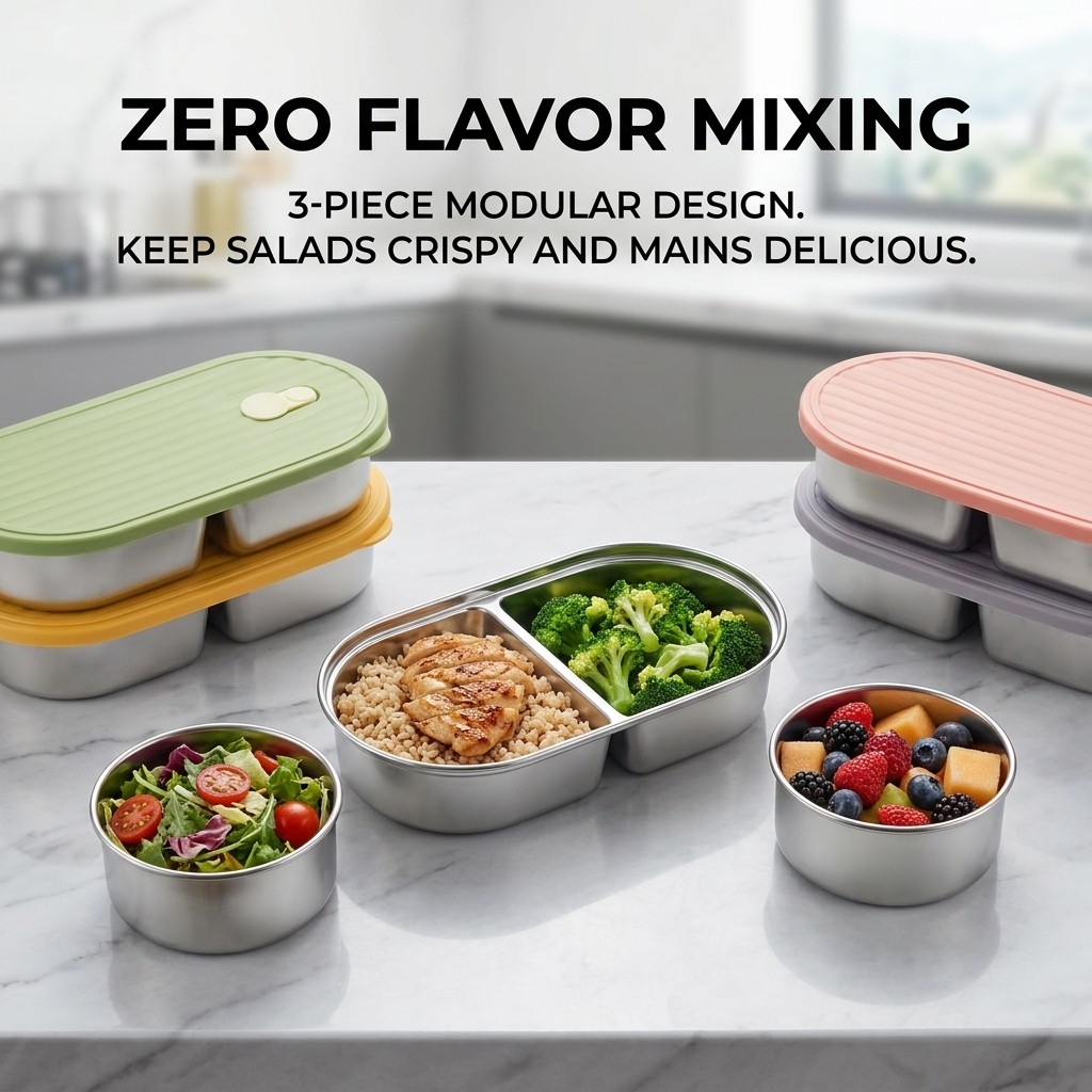 Microwavable 304 Stainless Ste - Meal Prep Kinder review and price