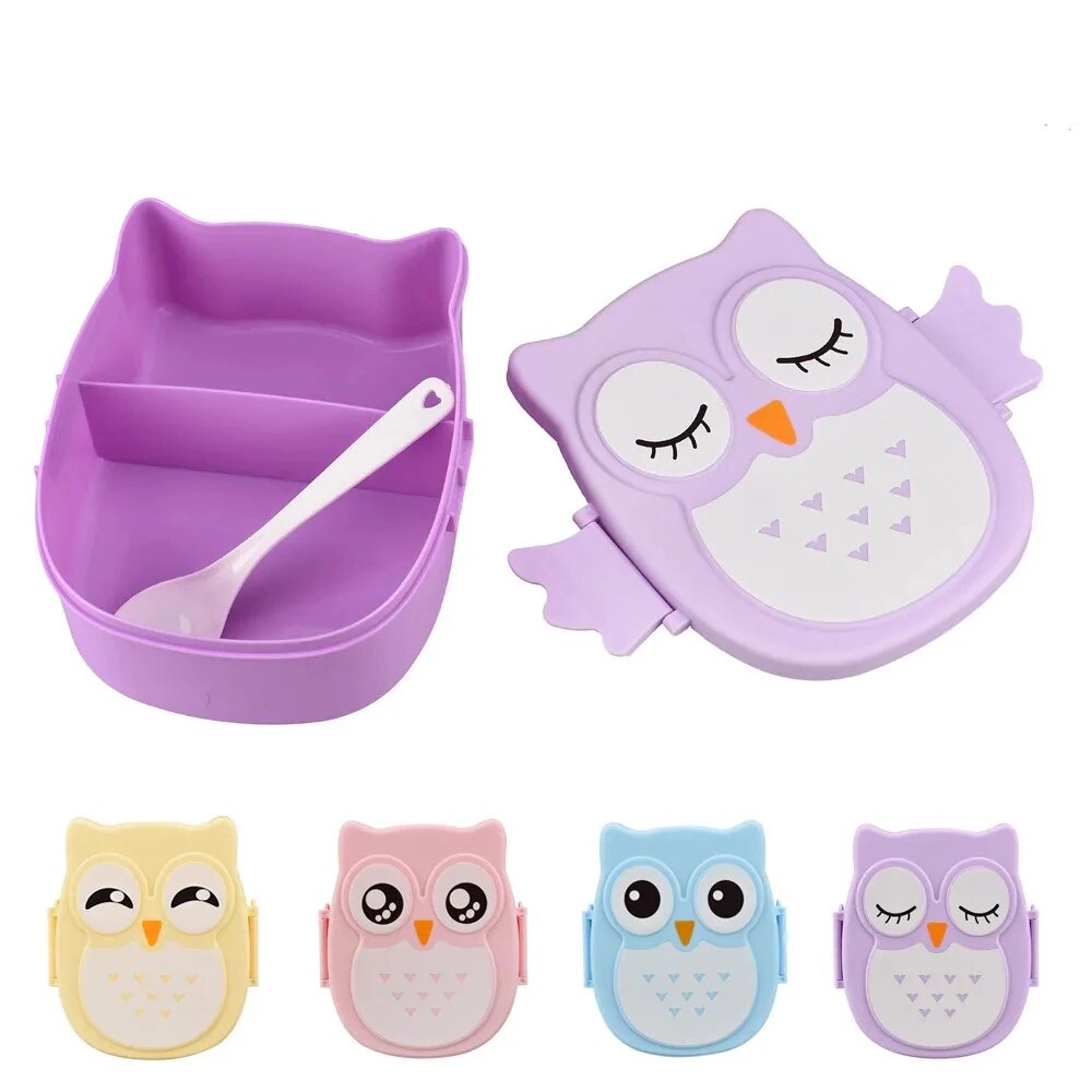 1Pc Owl Shaped Lunch Box With  - Meal Prep Kits review and price