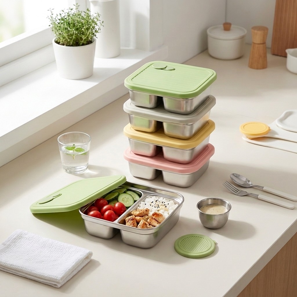 304 Stainless Steel Bento Lunc - Meal Prep Kinder review and price