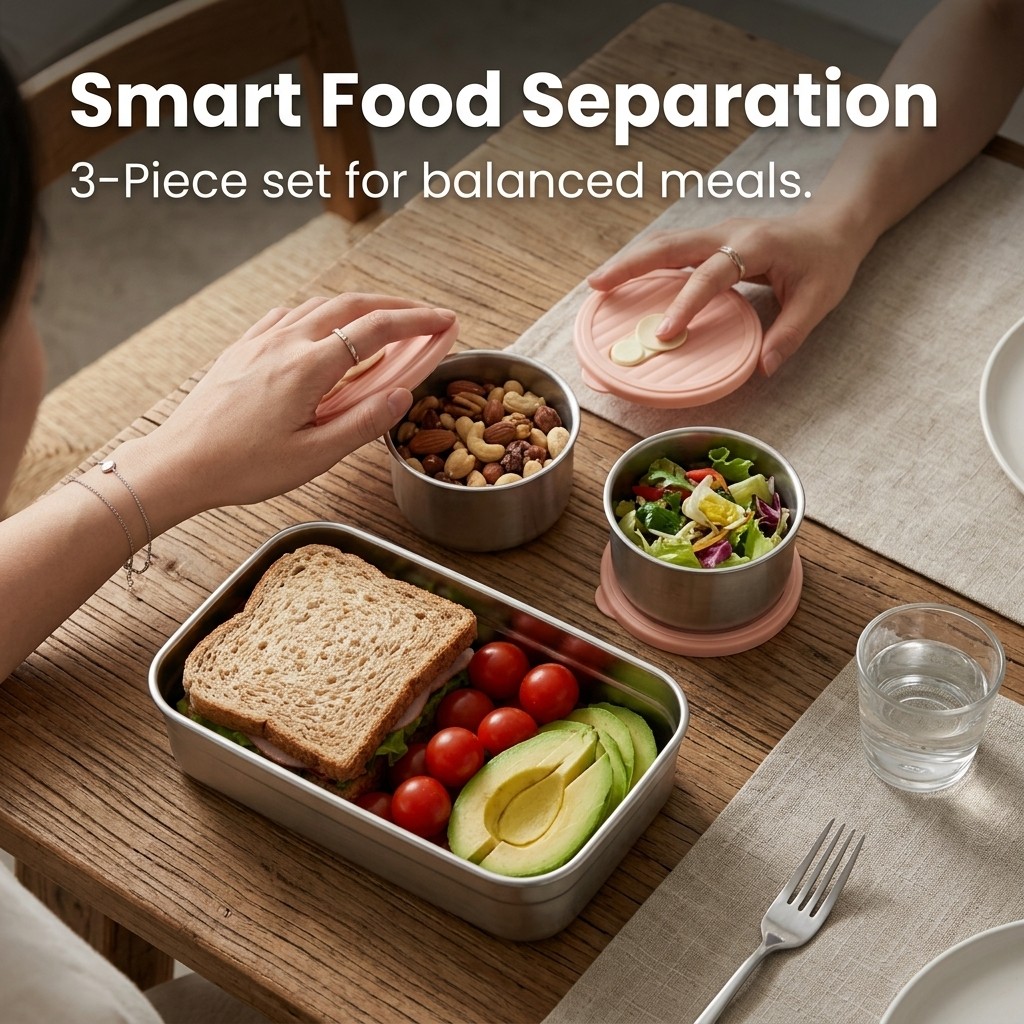 Bento Lunch Box Set Microwave  - Meal Prep Kinder review and price