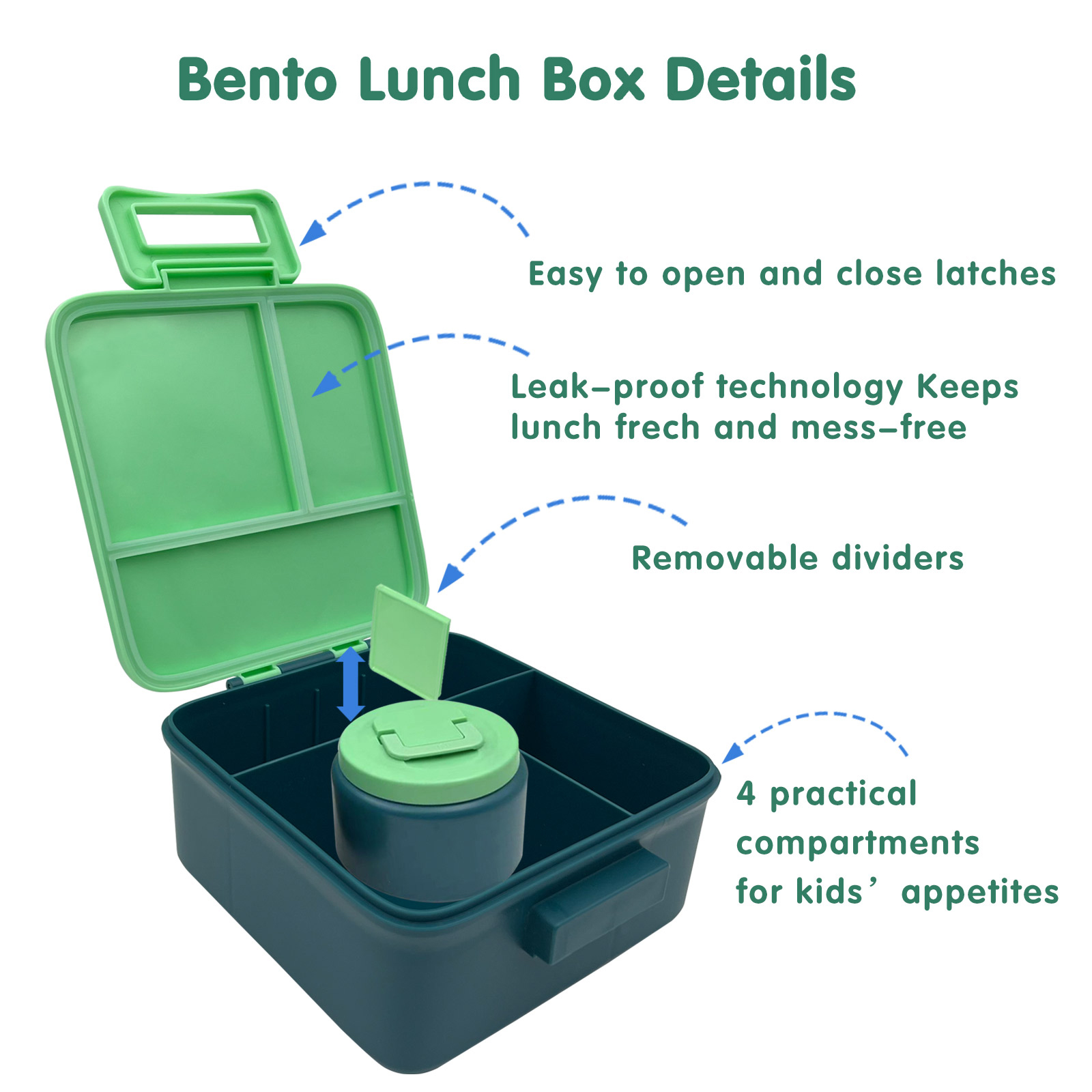 1 Set Bento Lunch Box for Kids - Meal Prep Kits review and price
