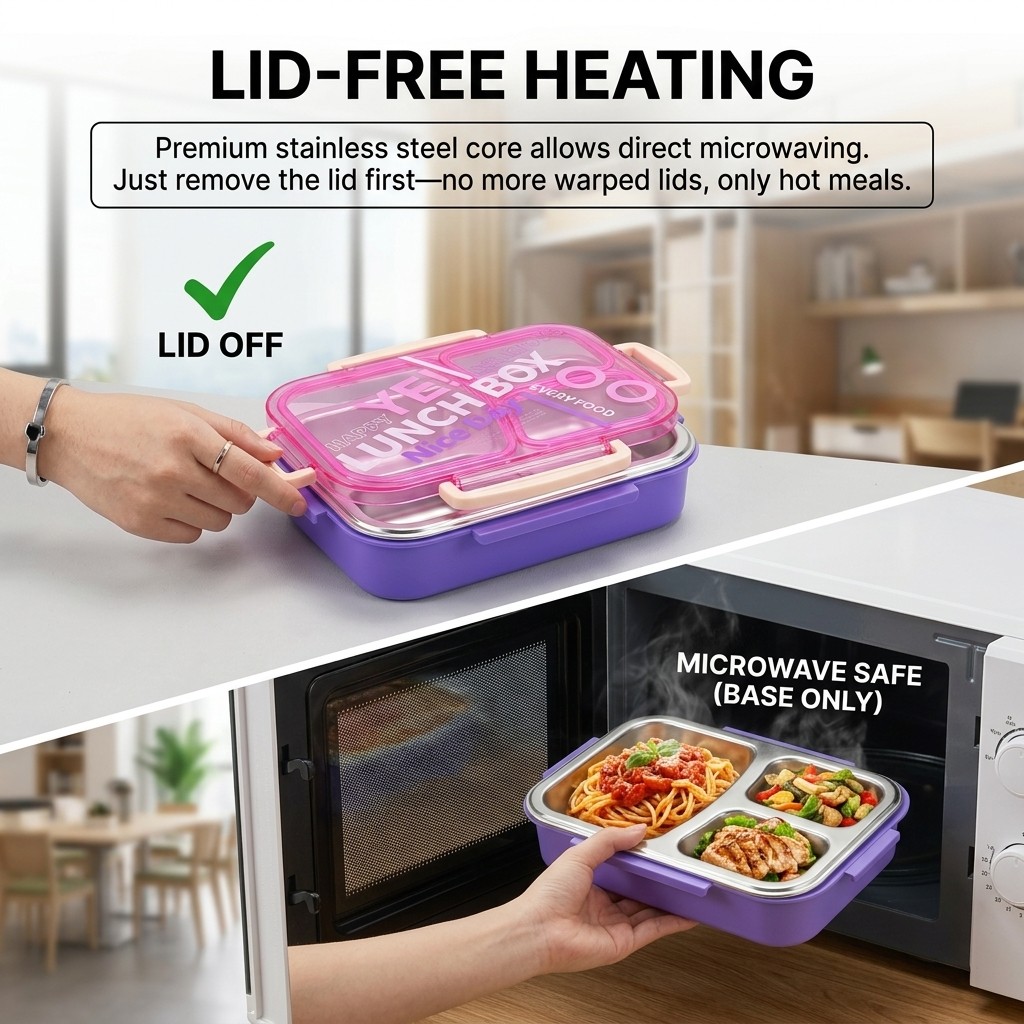 Microwavable 304 Stainless Ste - Meal Prep Kinder review and price