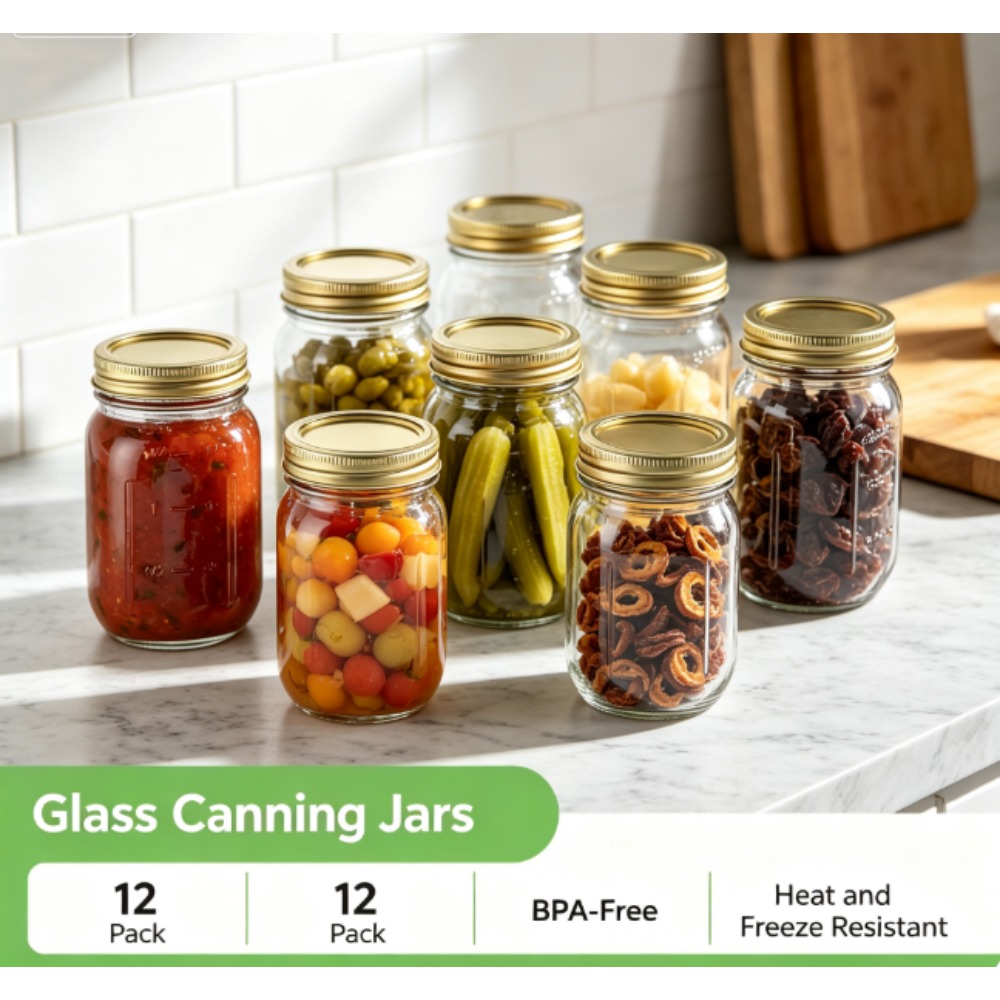 Mainstays 16oz Mason Jars, Sta - Meal Preparation review and price