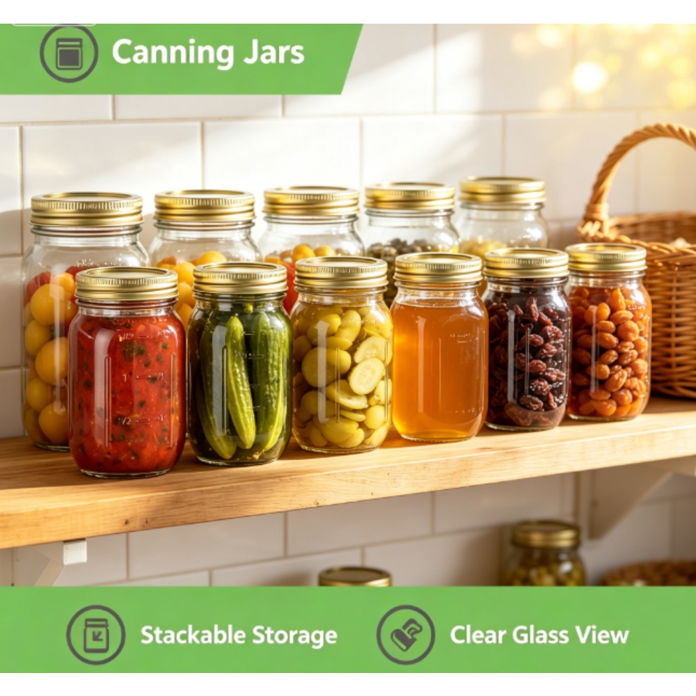 Mainstays 16oz Mason Jars, Sta - Meal Preparation review and price