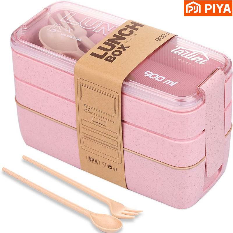 3-In-1 Compartment Wheat Straw - Meal Prep Kits review and price