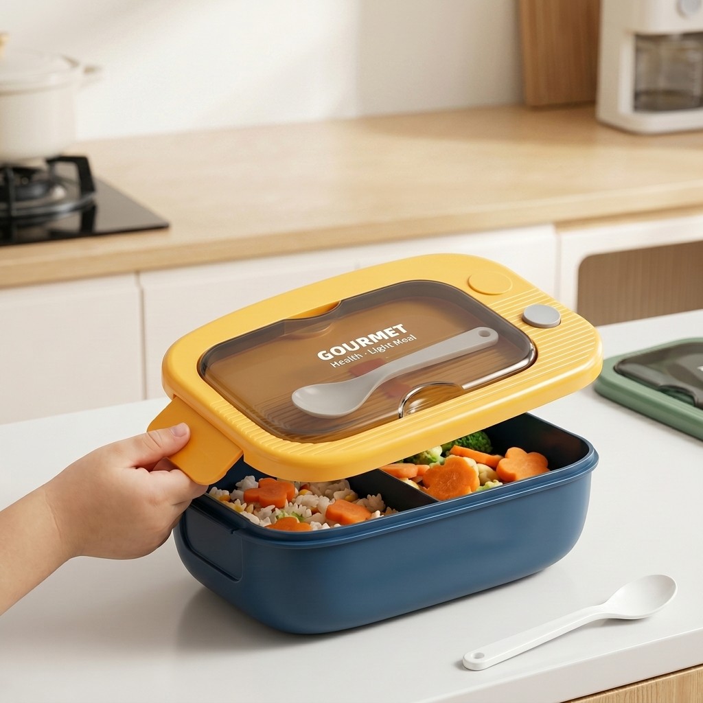 Microwavable Plastic Bento Box - Meal Prep Kinder review and price