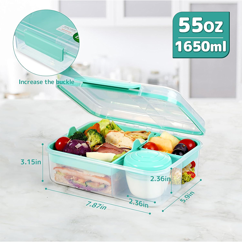 4 Compartment Leakproof Bento  - Meal Prep Kinder review and price