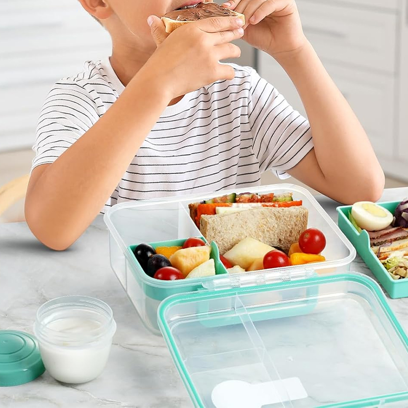 4 Compartment Leakproof Bento  - Meal Prep Kinder review and price