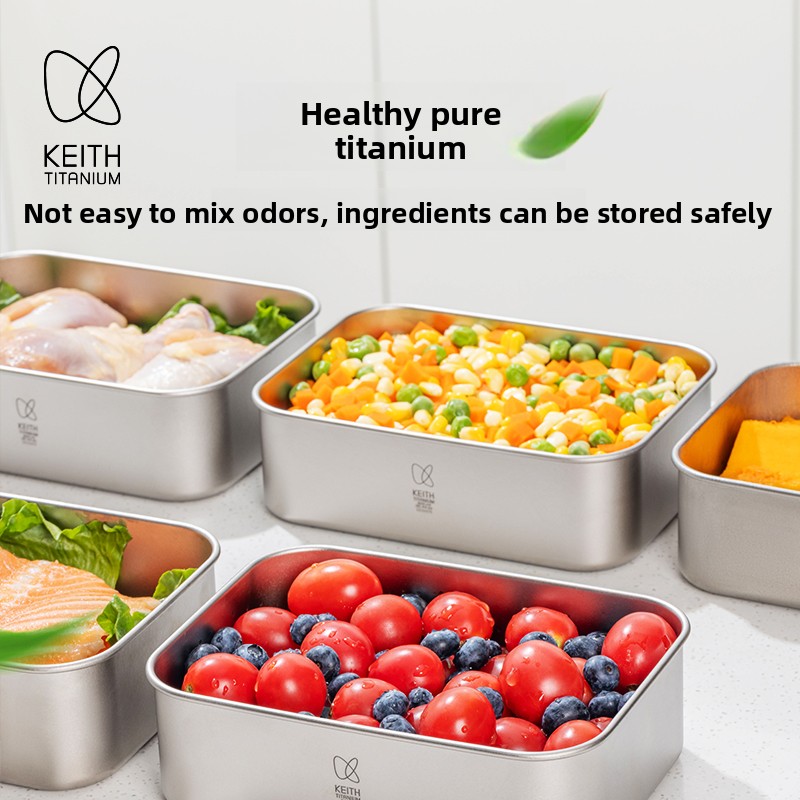 800ml Pure Titanium Lunch Box  - Meal Prep No Microwave review and price