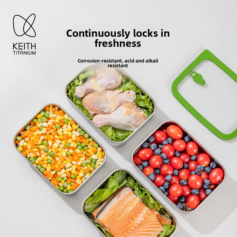 800ml Pure Titanium Lunch Box  - Meal Prep No Microwave review and price
