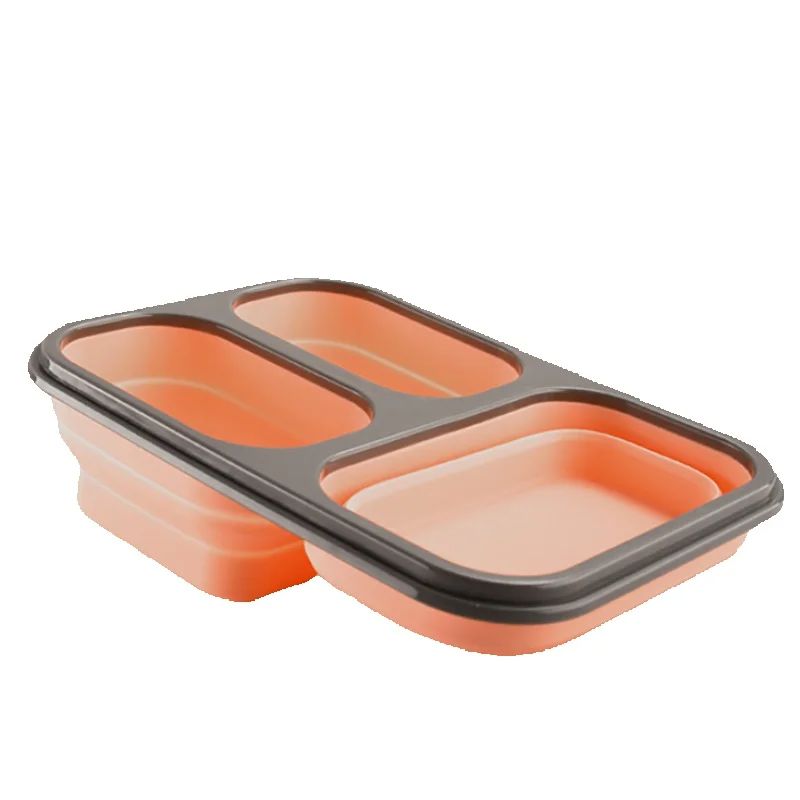 1100ml Foldable Silicone Lunch - Meal Prep Kits review and price
