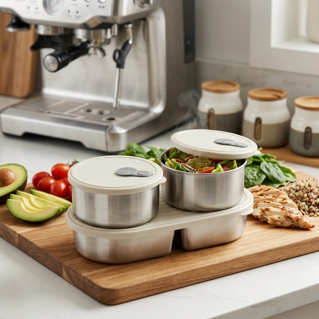 Microwave Safe 304 Stainless S - Meal Prep Kinder review and price