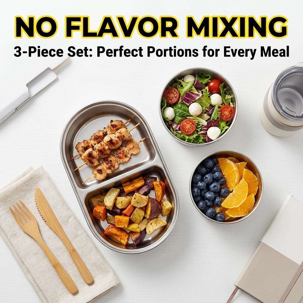 Microwave Safe 304 Stainless S - Meal Prep Kinder review and price