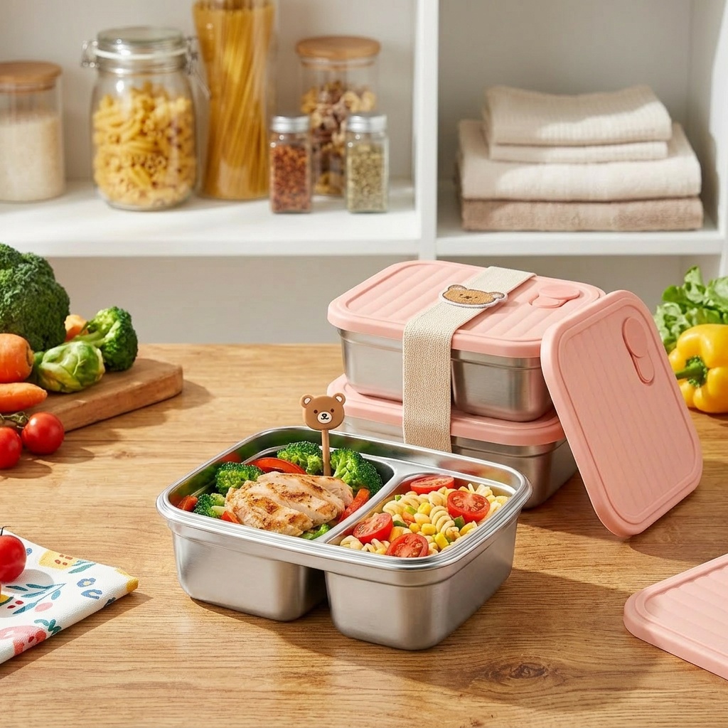 Microwavable 304 Stainless Ste - Meal Prep Kinder review and price