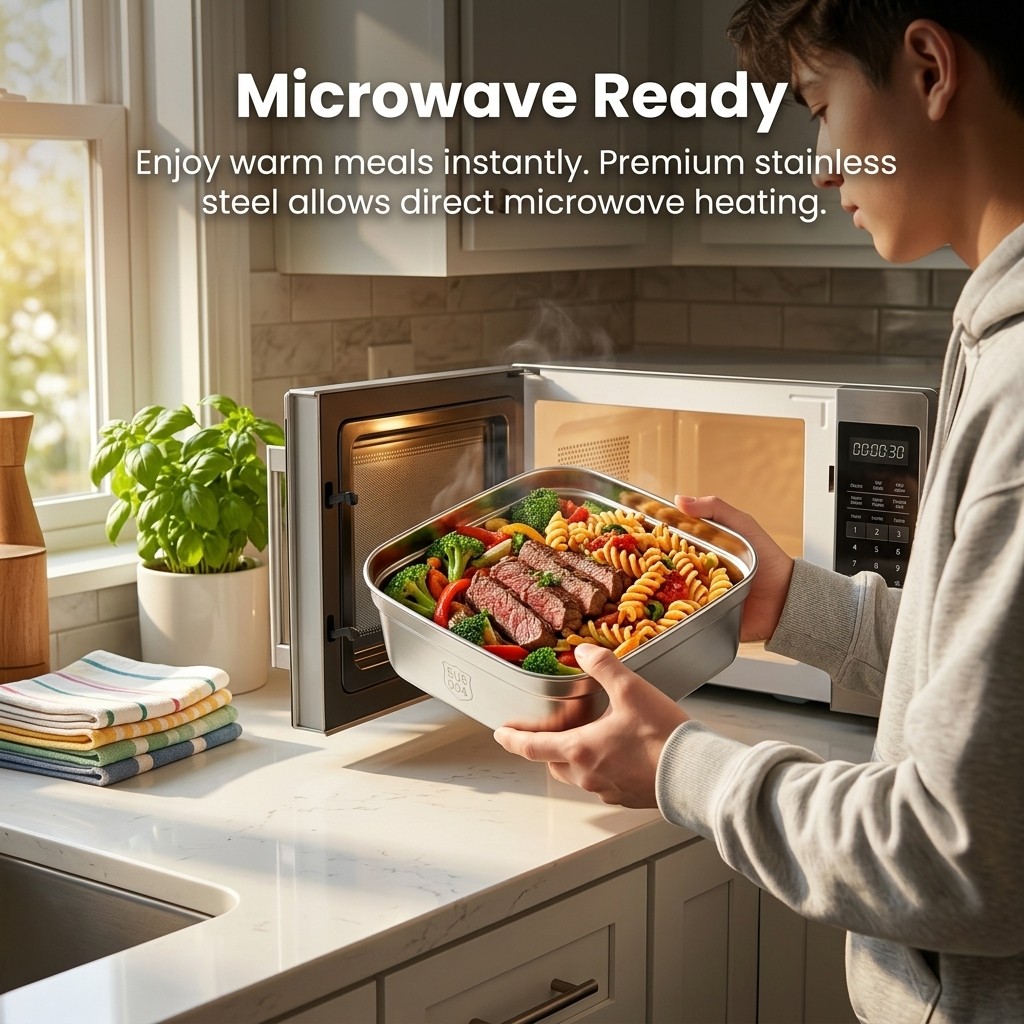 Microwavable 304 Stainless Ste - Meal Prep Kinder review and price