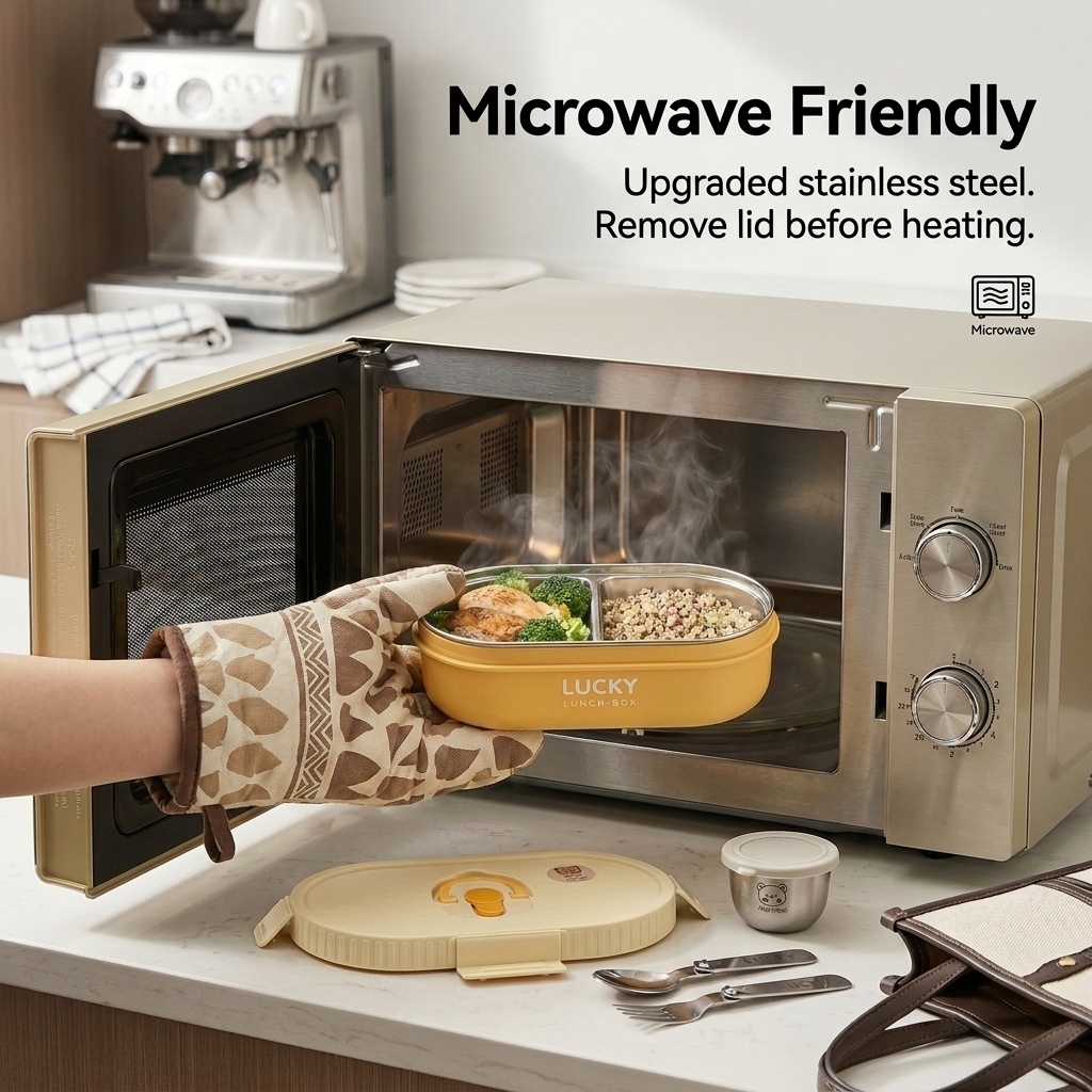 Microwave Safe 304 Stainless S - Meal Prep Kinder review and price