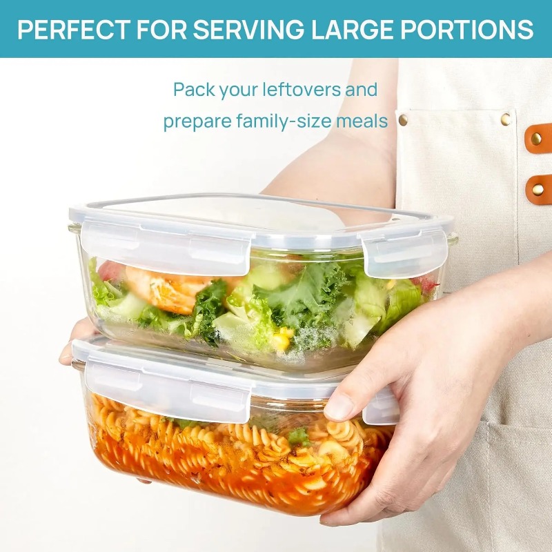18 Pack Glass Food Storage Con - Meal Prep Kits review and price
