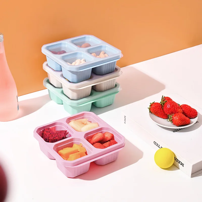 4 Grid Snack Box for Kids and  - Meal Prep Kinder review and price